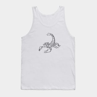 Scorpion Line Art Tank Top